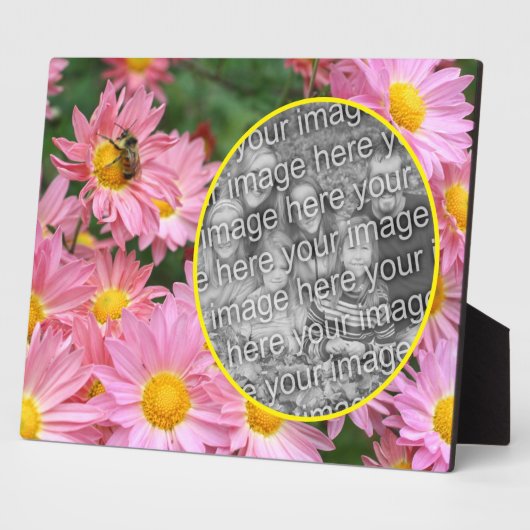 Daisy Blume und Hummel Biene hinzufügen Ihr eigene Fotoplatte (Seite)