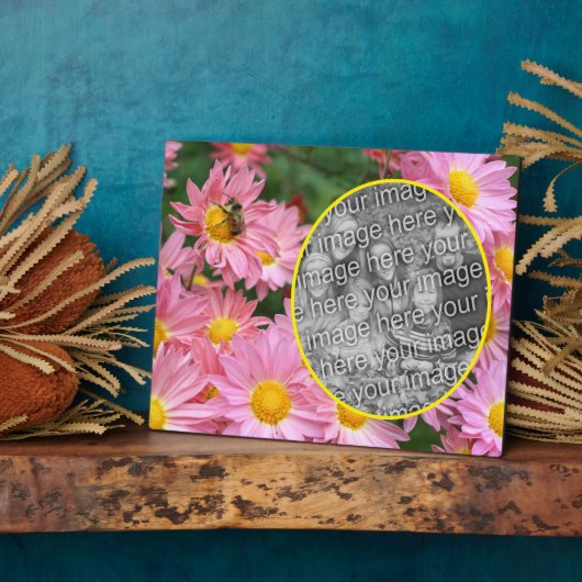 Daisy Blume und Hummel Biene hinzufügen Ihr eigene Fotoplatte (Seite)