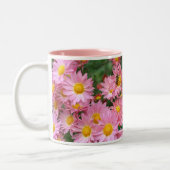 Daisy Blume und Hummelrahmen ergänzen Ihr Foto Zweifarbige Tasse (Links)