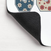 Daisy Blume USA Flag 4. Juli Patriotic Mousepad (Ecke)