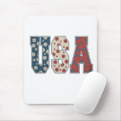 Daisy Blume USA Flag 4. Juli Patriotic Mousepad (Mit Mouse)
