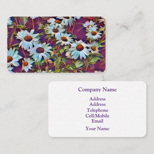 DAISY BLUME VISITENKARTE (Vorne/Hinten)