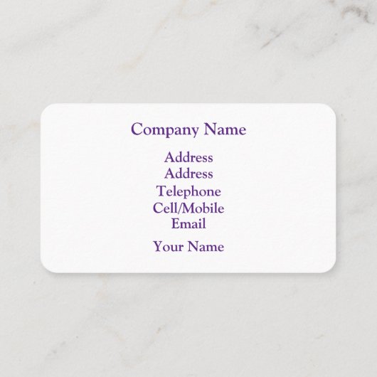 DAISY BLUME VISITENKARTE (Rückseite)