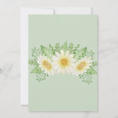Daisy Blume Watercolor Einladung zur Hochzeit (Rückseite)