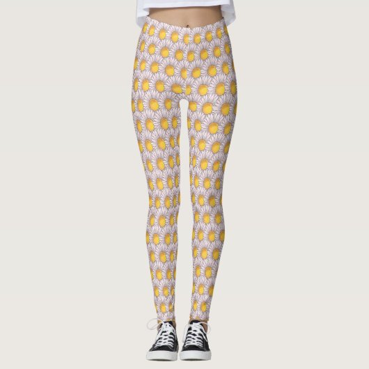 Daisy Blume , Wildblume Boho, Sommergeschenk Leggings (Vorderseite)