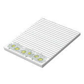 Daisy Blume Zeichnete GrauLined Notizblock (Rotiert)