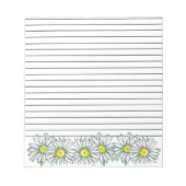 Daisy Blume Zeichnete GrauLined Notizblock (Vorderseite)