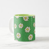 Daisy-Blume Zweifarbige Tasse (Vorderseite Links)