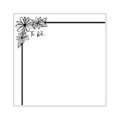 Daisy Blumengrenze und Briefmarke Gummistempel (Prägung)