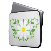 Daisy Blumenmuster Notebook-Ärmel Laptopschutzhülle (Vorderseite Links)
