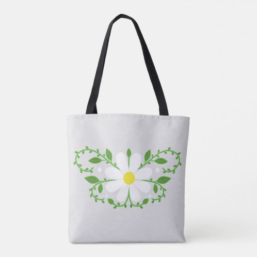 Daisy-Blumenmuster Tasche (Rückseite)