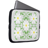 Daisy Blumenmuster werfen Kissen Laptopschutzhülle (Vorne Rechts)