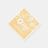 Daisy Blumenzwiebeln 1. Geburtstagsnapkins Serviette (Ecke)