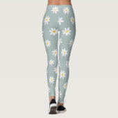 Daisy Boho Blumen Leggings (Rückseite)