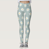 Daisy Boho Blumen Leggings (Vorderseite)