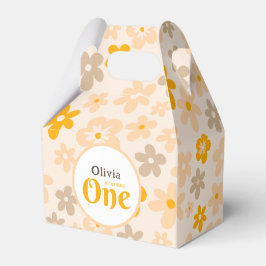 Daisy Boho Floral 1. Geburtstag Geschenkschachtel