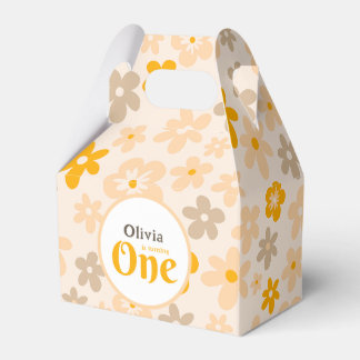 Daisy Boho Floral 1. Geburtstag Geschenkschachtel