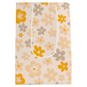 Daisy Boho Floral 1. Geburtstag Mittlere Geschenktüte (Rückseite)