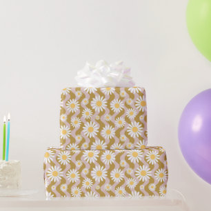 Daisy Boho Floral Geschenkpapier