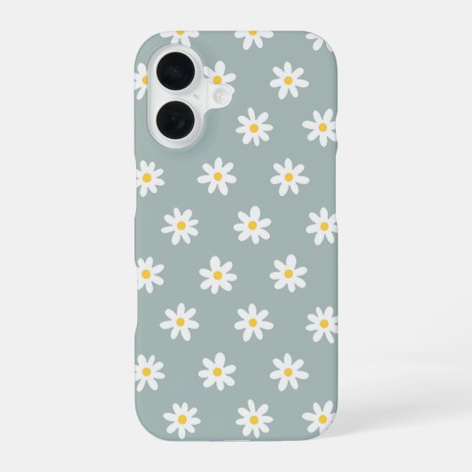 Daisy Boho Floral iPhone 16 Hülle (Rückseite)
