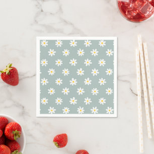 Daisy Boho Floral Serviette