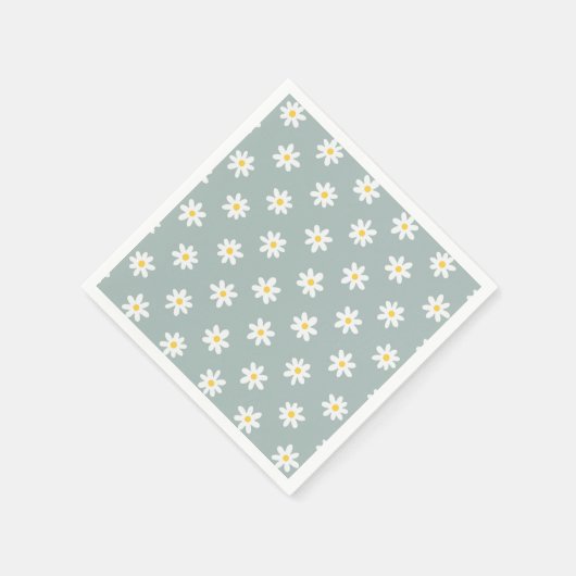 Daisy Boho Floral  Serviette (Ecke)