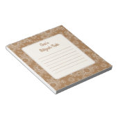 Daisy boho Mitzvah Notes Notizblock (angewinkelt)