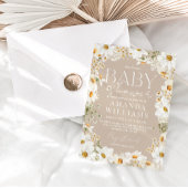 Daisy Boho Wildblume Baby Shower Einladung