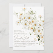 Daisy Boho Wildblume Modernes Brautparty Einladung (Vorderseite)