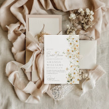 Daisy Boho Wildblume Modernes Brautparty