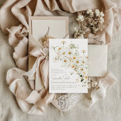 Daisy Boho Wildblume Modernes Brautparty Einladung