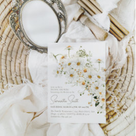 Daisy Boho Wildblume Modernes Brautparty Einladung