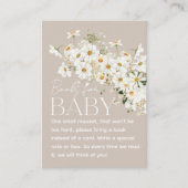 Daisy Boho Wildblume Rustic Baby Showeinlage Begleitkarte (Vorderseite)