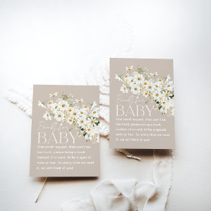 Daisy Boho Wildblume Rustic Baby Showeinlage Begleitkarte