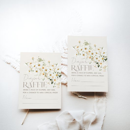 Daisy Boho Wildblume Rustic Baby Shower Begleitkarte