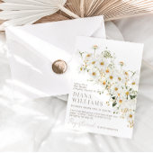 Daisy Boho Wildblume Rustic Baby Shower Einladung