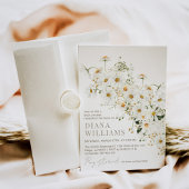 Daisy Boho Wildblume Rustic Baby Shower Einladung