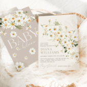Daisy Boho Wildblume Rustic Baby Shower Einladung