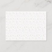 Daisy Border RSVP-Karte Begleitkarte (Rückseite)