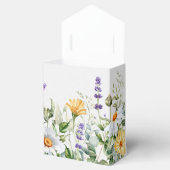 Daisy Border Watercolor Florals Wedding Geschenkschachtel (Geöffnet)