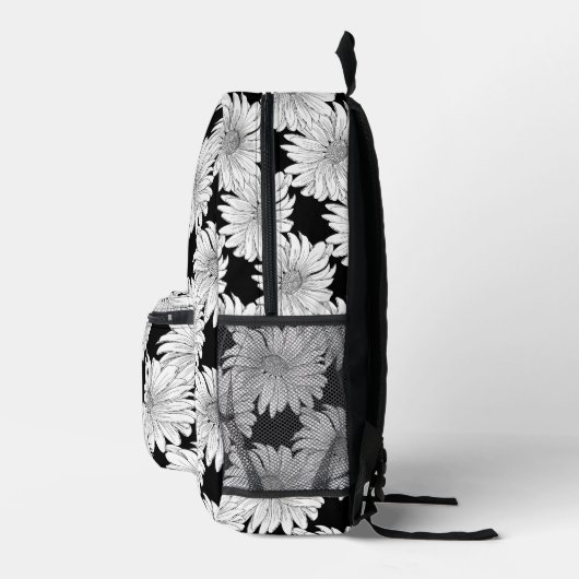 Daisy Botanical Nattern Muster Bedruckter Rucksack (Rechts)