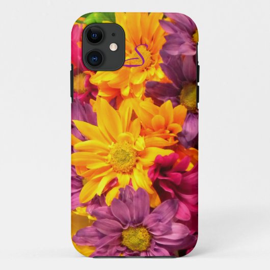 Daisy Bouquet 2 iPhone 5 Fall *Monogramm* Case-Mate iPhone Hülle (Rückseite)