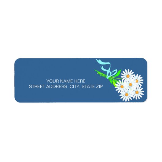 Daisy Bouquet Address Mailing Labels (Vorne)