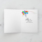 Daisy-Bouquet aus weiß gekalktem Holz Karte (Innenseite)