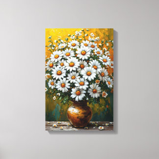 Daisy Bouquet Floral Art zum Wohlfühlen Leinwanddruck