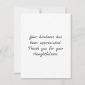 Daisy Bouquet Floral Flat Dankeschön Karte (Rückseite)