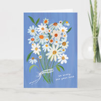 Daisy Bouquet handbemalt Beileid