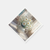 Daisy Bouquet in an Antique Teapot Serviette (Ecke)