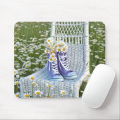 Daisy Bouquet in Lila Sneakers Mousepad (Mit Mouse)