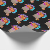 Daisy Bouquet in Papiertüte Geschenkpapier (Ecke)